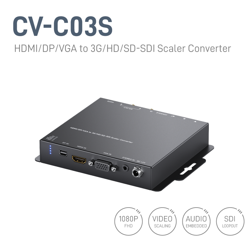 HDMI/DP/VGA to 3G/HD/SD-SDI Scaler Converter | GoMax Electronics, Inc.