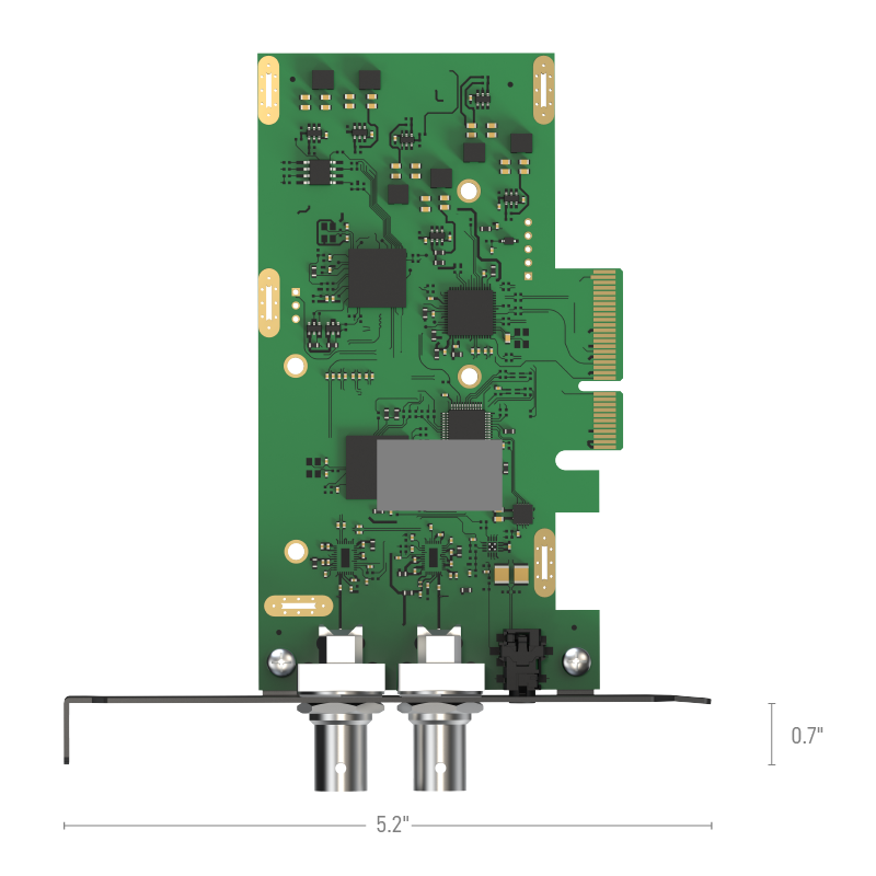 12G-SDI PCIe Video Capture Card with Scaler, 12G-SDI loopout and Audio ...