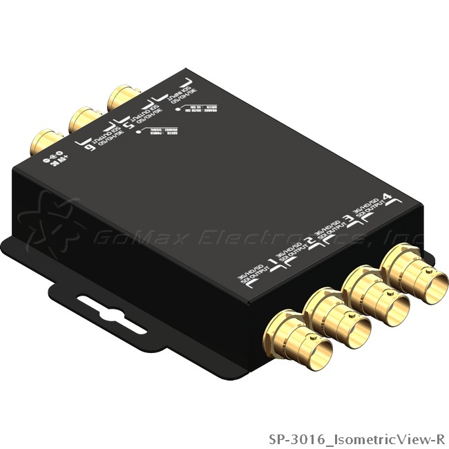 1x6 3G/HD/SD-SDI distribution amplifier with reclocking | GoMax ...