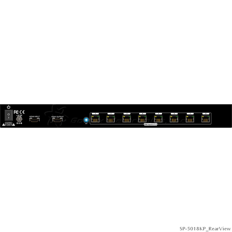 1x9 HDMI over Single CAT5 Splitter with Local Output GoMax