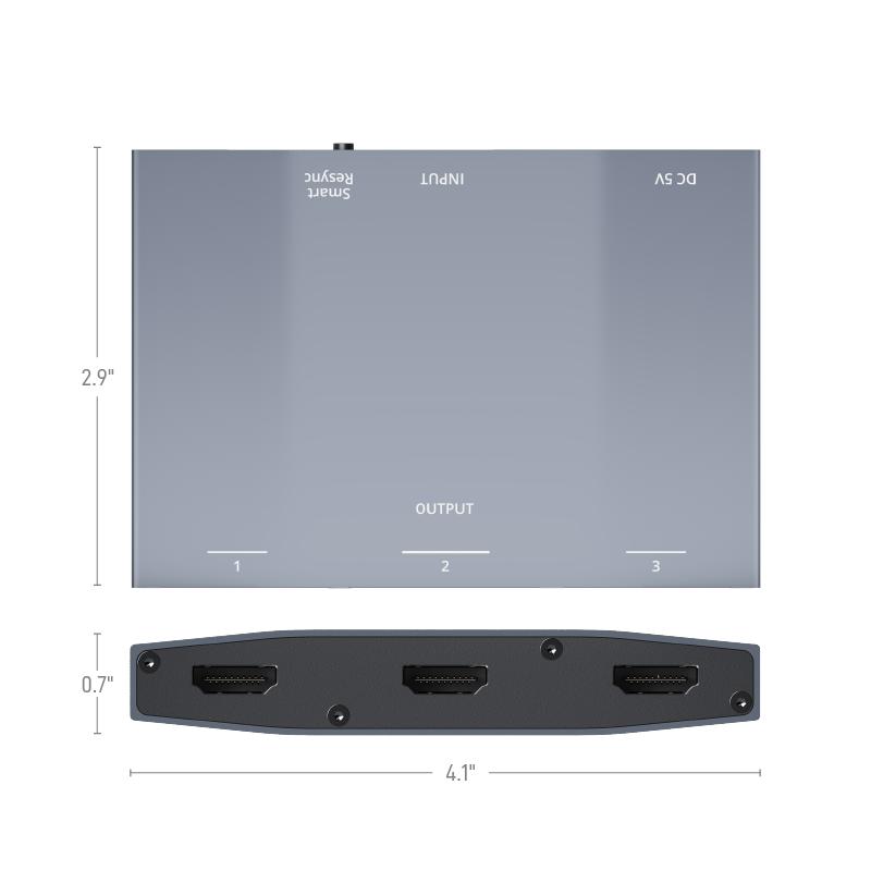 1x3 DisplayPort 1.4 to HDMI & DP MST Hub | GoMax Electronics, Inc.